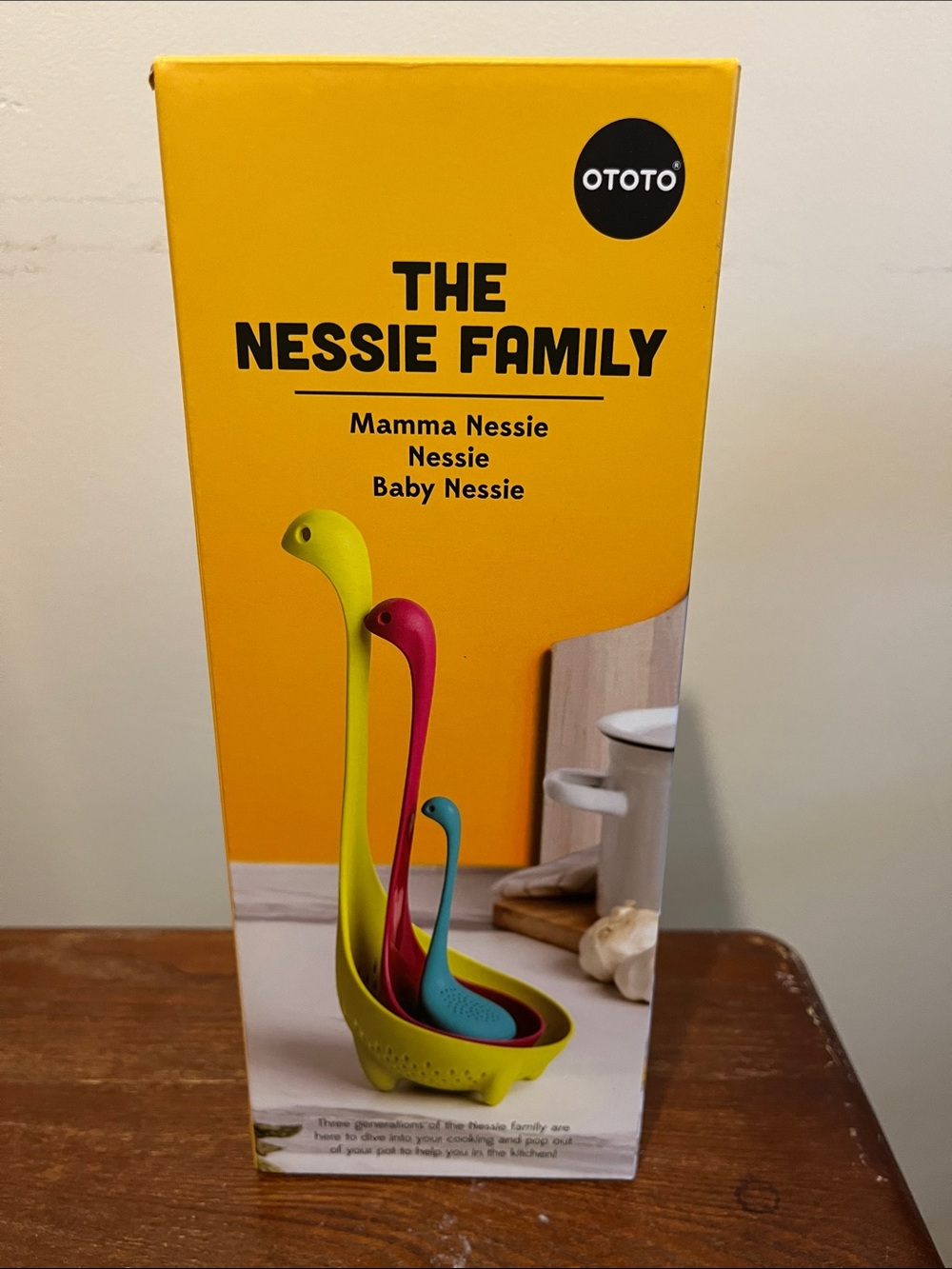 NWOT - The Nessie Family Kitchen Ladle Set - Yellow, Pink, Teal